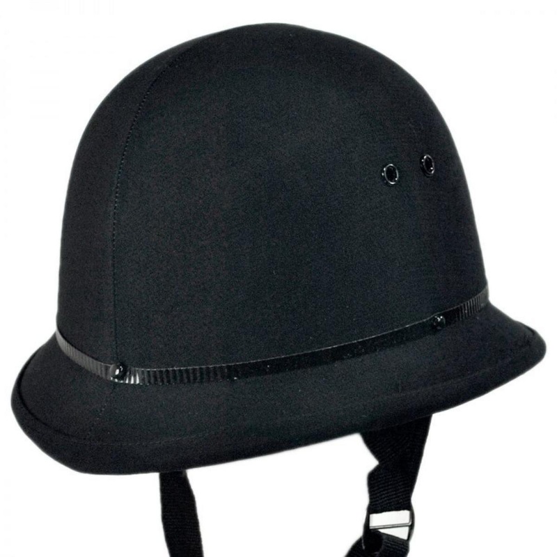 UK Bobby Helmet BLACK ADJUSTABLE