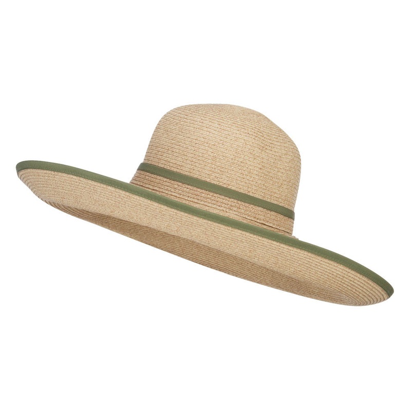 UPF 50+ Large Roll Up Brim Hat Wheat Tweed One Size