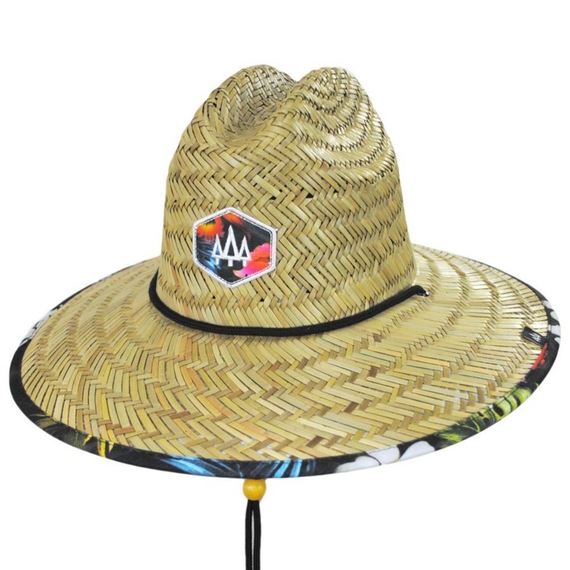 Youth Koa Straw Lifeguard Hat TAN YOUTH
