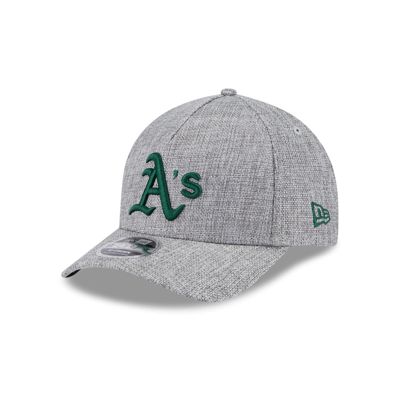 Athletics Cotton Weave Gray 9FORTY M-Crown A-Frame Snapback Hat One Size