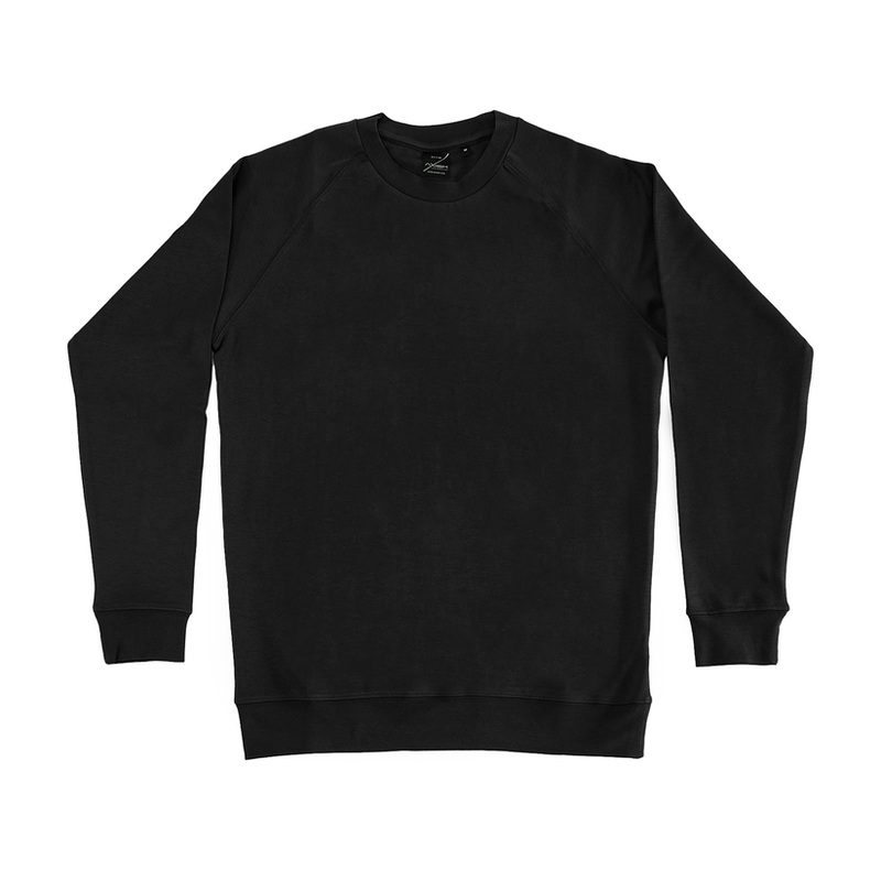 Axism 7118 Unisex Lightweight Crewneck Black S