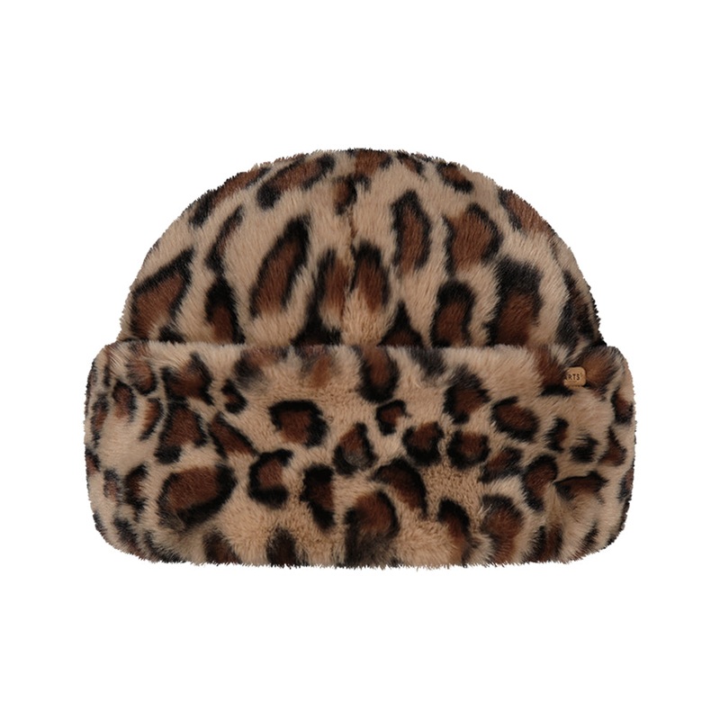 Barts Hats Cherrybush Leopard Faux Fur Winter Hat – Brown 1-Size