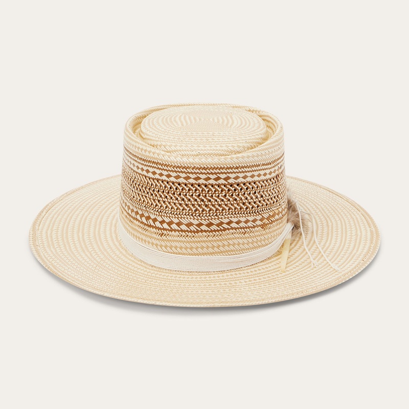 Batterson Straw Hat Natural/Tan S