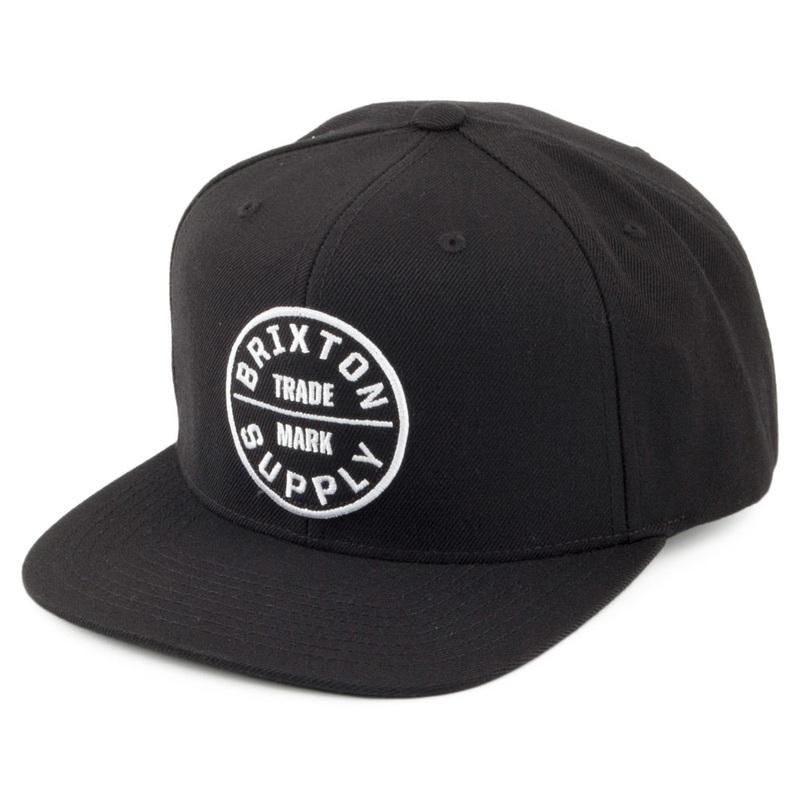 Brixton Hats Oath III Snapback Cap – Black Adjustable