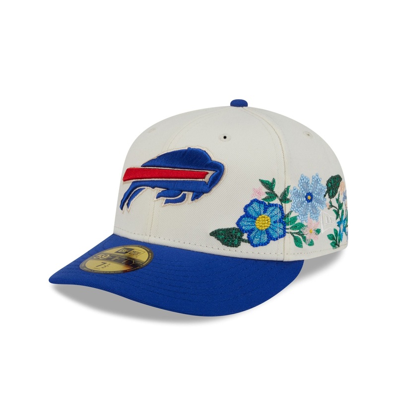 Buffalo Bills Tonal Florals White 59FIFTY Fitted Hat 7