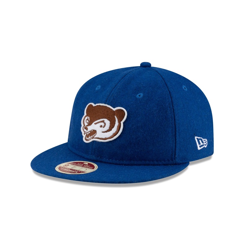 Chicago Cubs Heritage Blue Retro Crown 9FIFTY Strapback Hat One Size