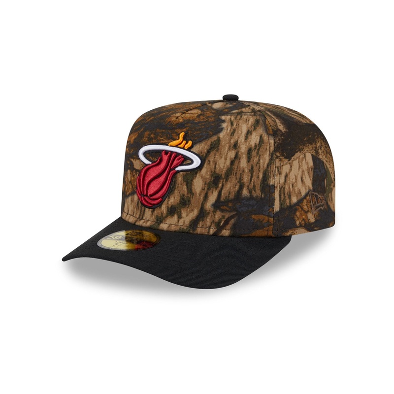 Miami Heat Ripstop Camo 59FIFTY A-Frame Fitted Hat 7