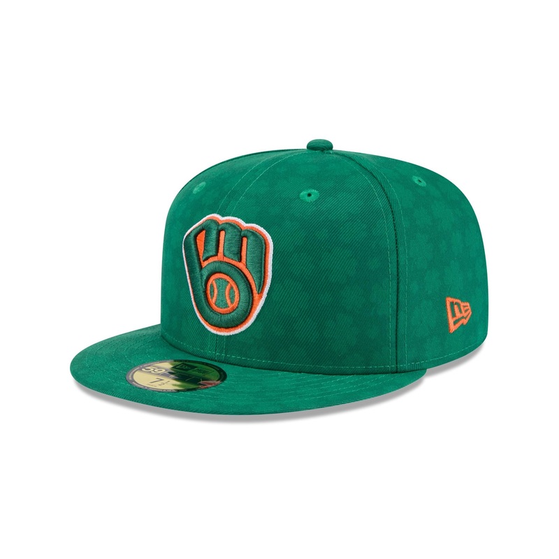 Milwaukee Brewers St. Patrick’s Day 2025 59FIFTY Fitted Hat 7