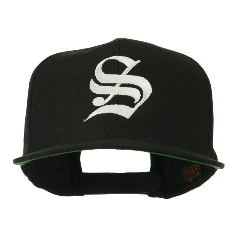 Old English S Embroidered Cap Black One Size