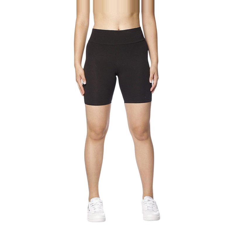 Royal Apparel 1010 Combed Cotton Spandex Jersey Biker Shorts Made in USA Black XS