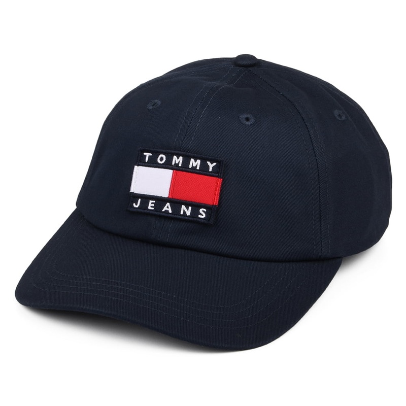 Tommy Hilfiger Hats TJM Heritage Baseball Cap – Navy Blue Adjustable
