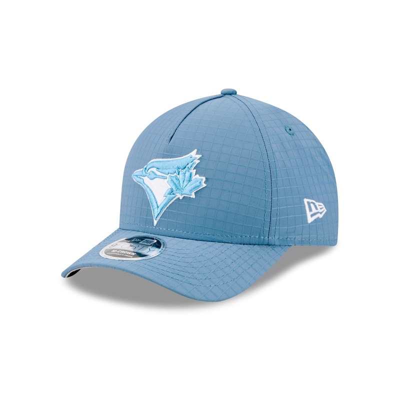 Toronto Blue Jays Blue Ripstop 9FORTY M-Crown A-Frame Snapback Hat One Size