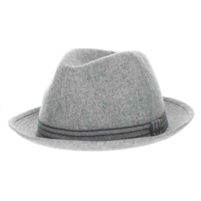 Cashmere Feel Snap Brim Fefora – Stetson Hats Grey Large