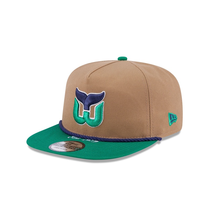 Hartford Whalers Khaki Rope Golfer Hat One Size