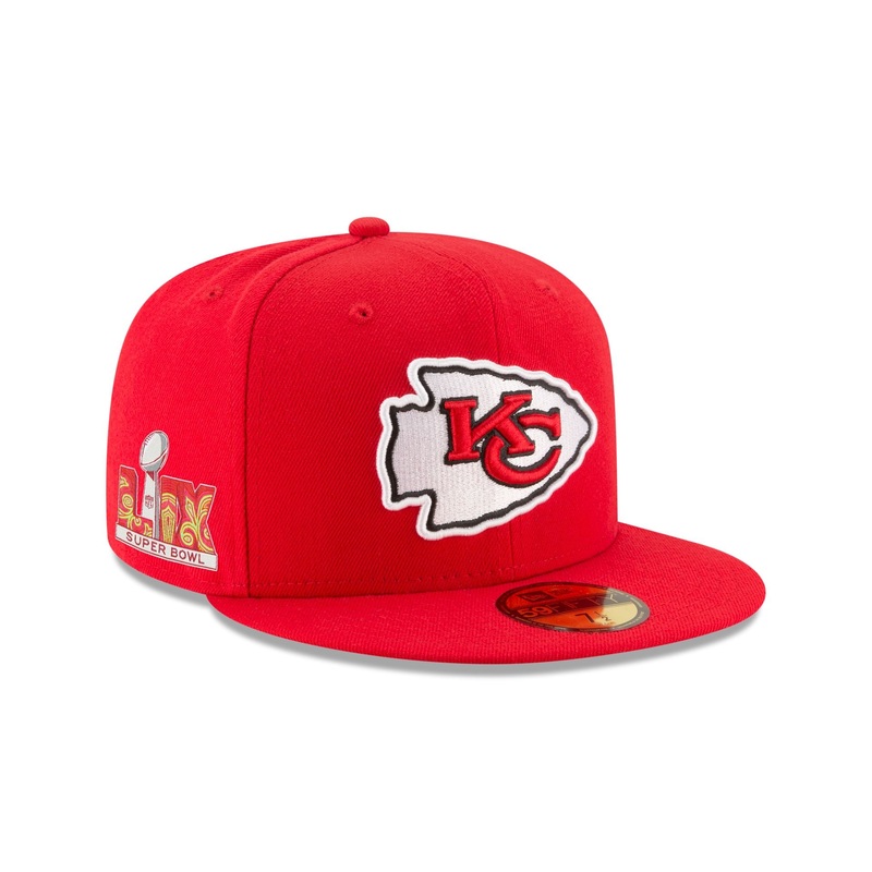 Kansas City Chiefs Super Bowl LIX Participation Side Patch 59FIFTY Fitted Hat 7