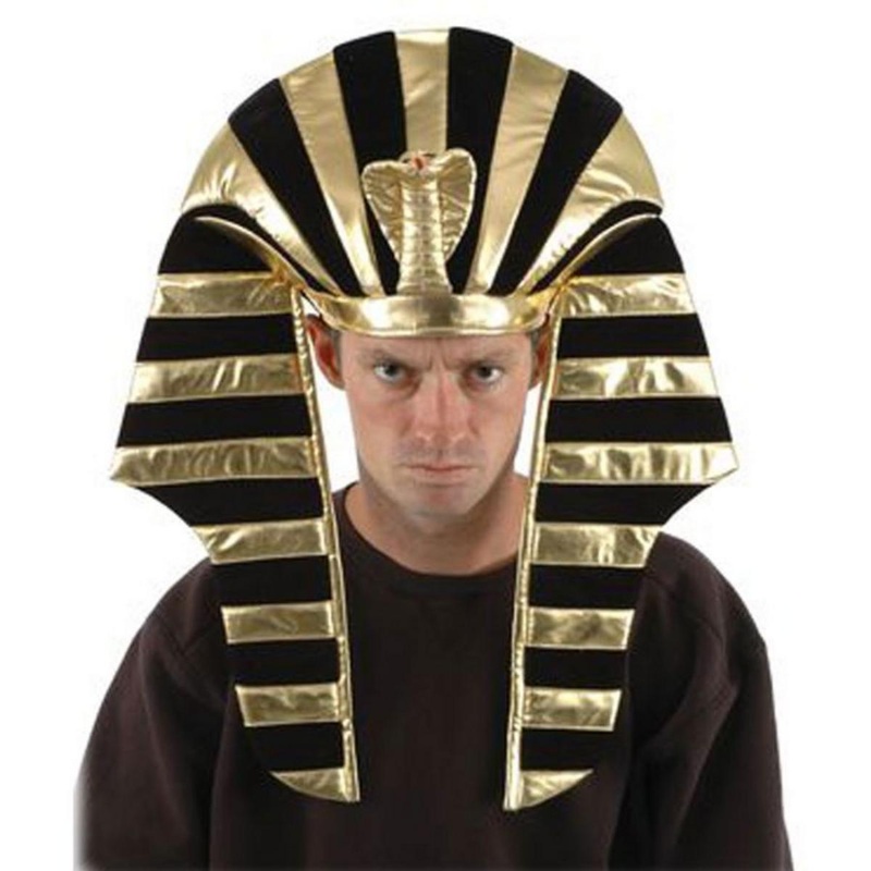 King Tut Hat BLACK/GOLD ONE SIZE FITS MOST
