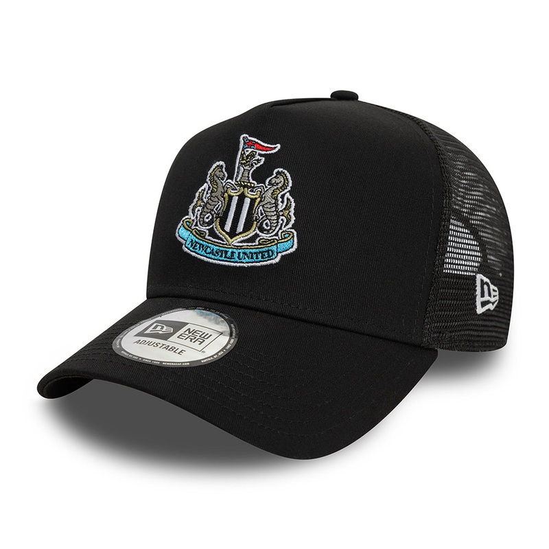 New Era Newcastle United FC A-Frame Trucker Cap – Premier League Core – Black Adjustable