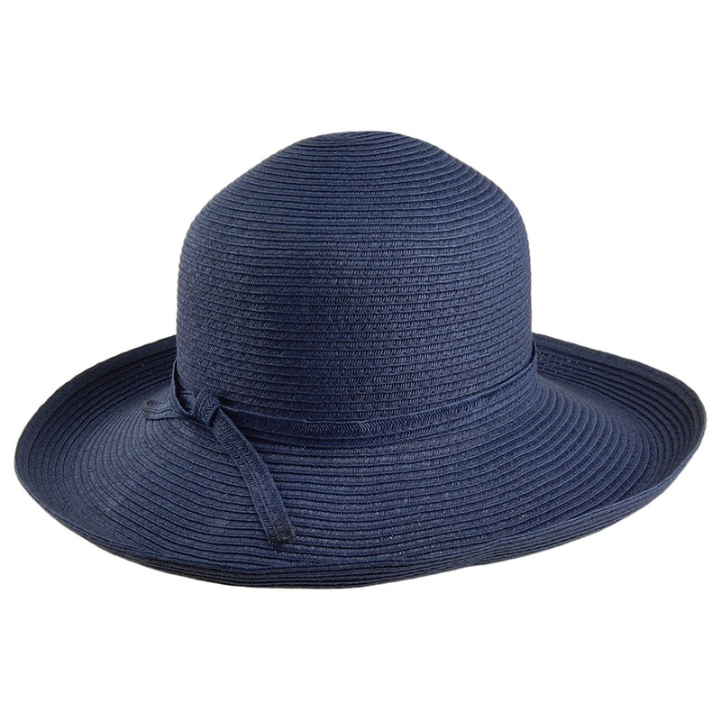 sur la tte Womens Traveller Packable Sun Hat – Navy Blue 1-Size