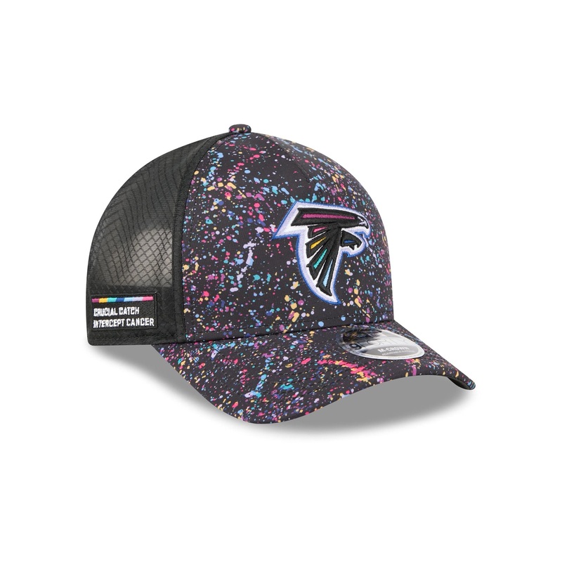Atlanta Falcons 2025 Crucial Catch 9FORTY M-Crown A-Frame Trucker Hat One Size