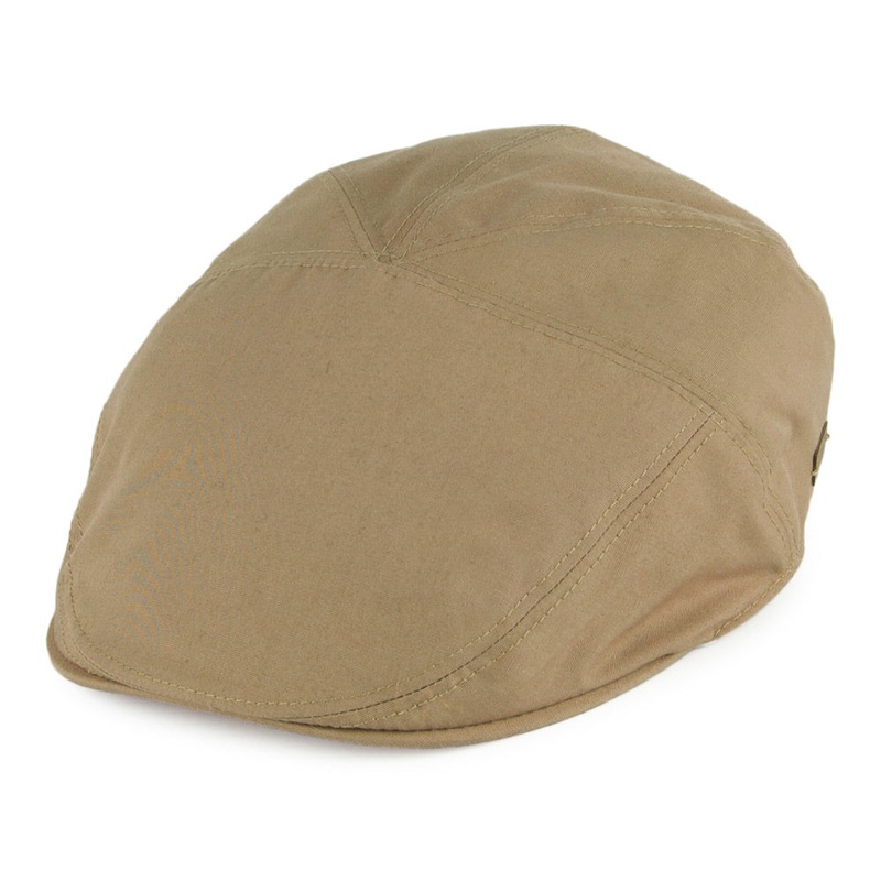 Bailey Hats Graham Showerproof Flat Cap – Tan S