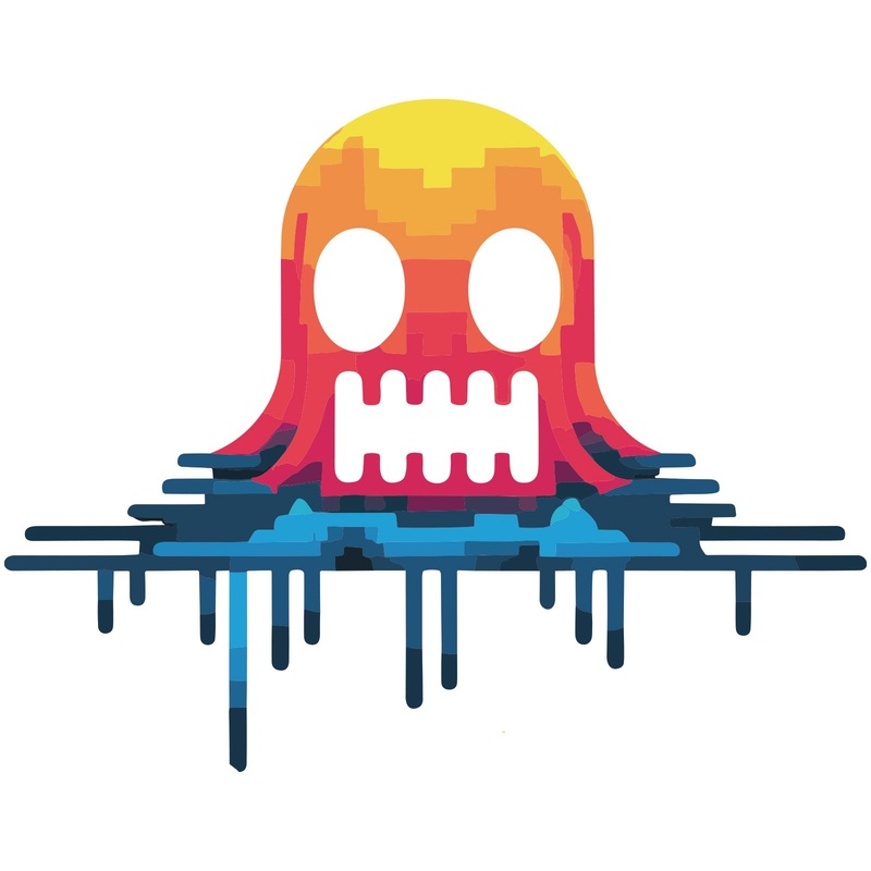 Colorful Pixel Ghost Colorful Pixel Ghost One Size