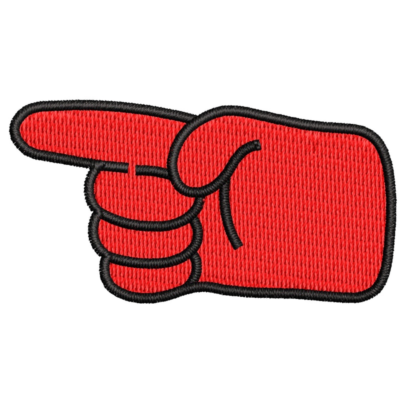 Colorful Pointing Gesture Colorful Pointing Gesture One Size