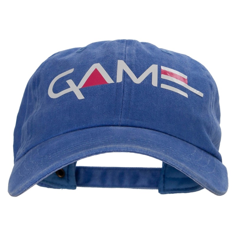 Games Heat Transfer Unstructured Cotton Cap Blue One Size