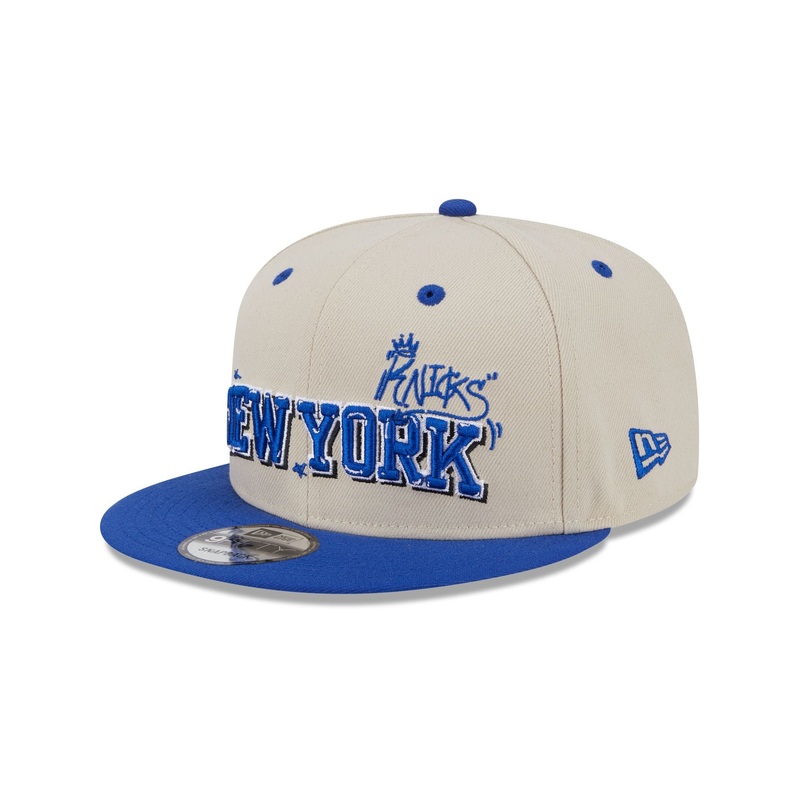 New York Knicks Team Art 9FIFTY Snapback Hat One Size