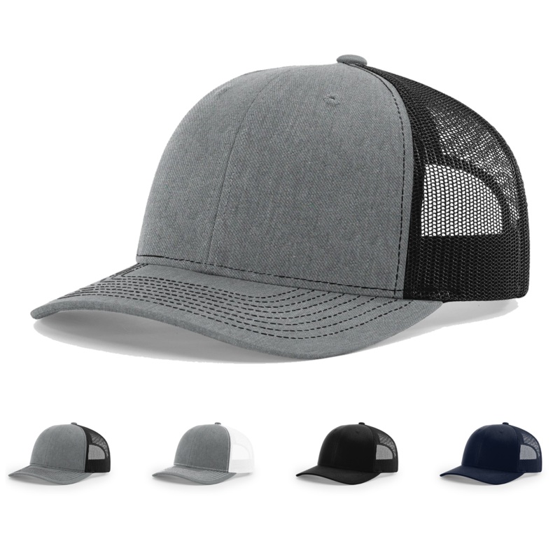 Richardson 112Y Youth Trucker Hat Snapback Cap Black