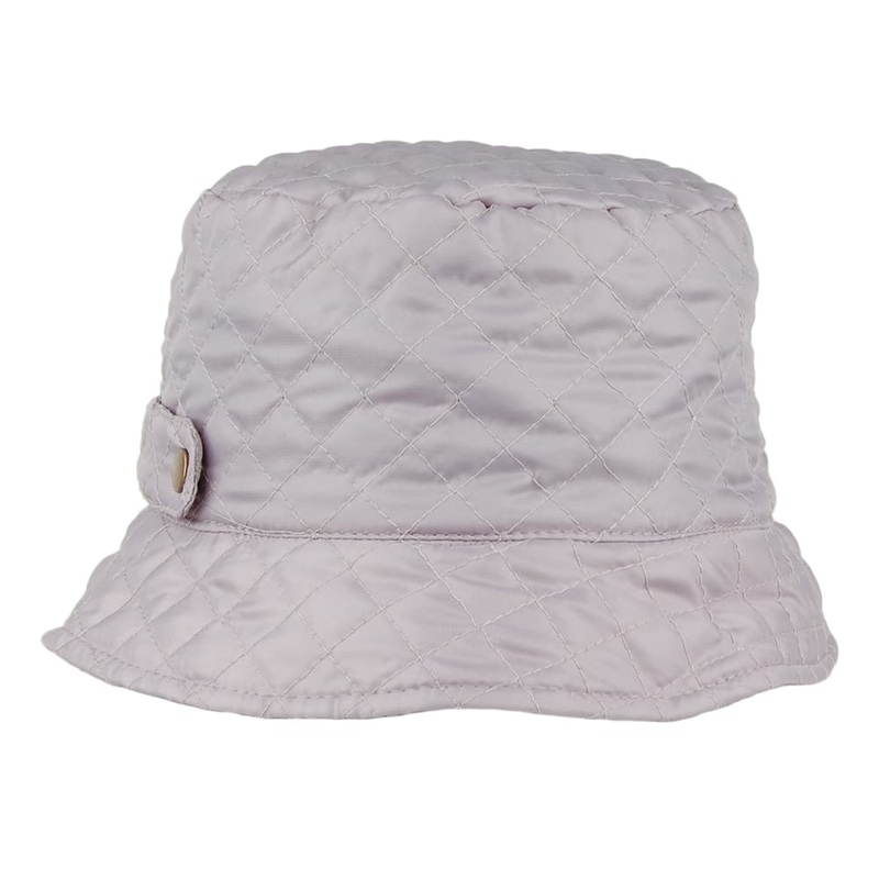 Scala Hats Packable Quilted Bucket Hat – Grey 1-Size