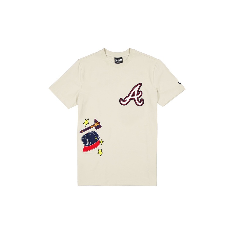 Atlanta Braves Stone Logo Select T-Shirt S