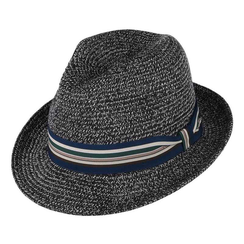 Bailey Hats Salem Fedora Hat – Dark Grey-Mix S