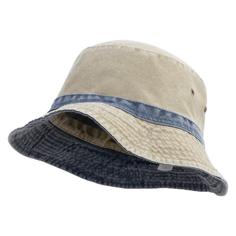 Big Size Reversible Bucket Hats Khaki Navy XL-2XL