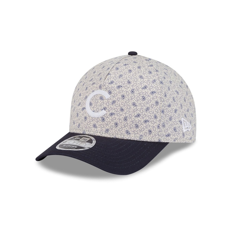 Chicago Cubs Micro Print 9FORTY M-Crown A-Frame Adjustable Hat One Size