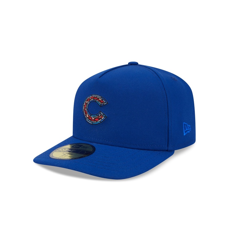 Chicago Cubs Stained Glass 59FIFTY A-Frame Fitted Hat 7