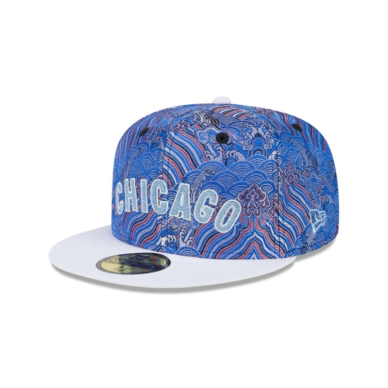 Chicago Cubs Wave Fill 59FIFTY Fitted Hat 7
