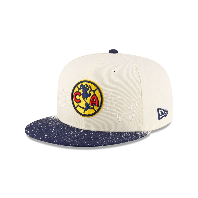 Club Amrica Splattered Visor 59FIFTY Fitted Hat 7