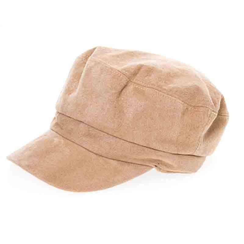 Faux Suede Cadet Cap – DNMC Beige Medium (57 cm)
