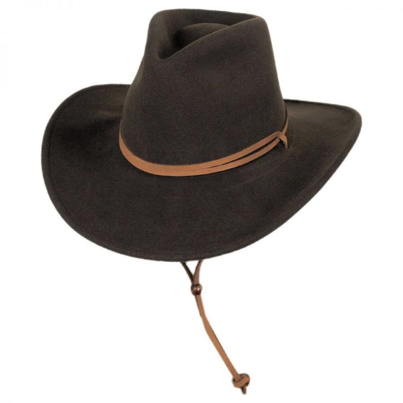 Joe Eder Crushable Wool LiteFelt Earflap Western Hat SERPENT S