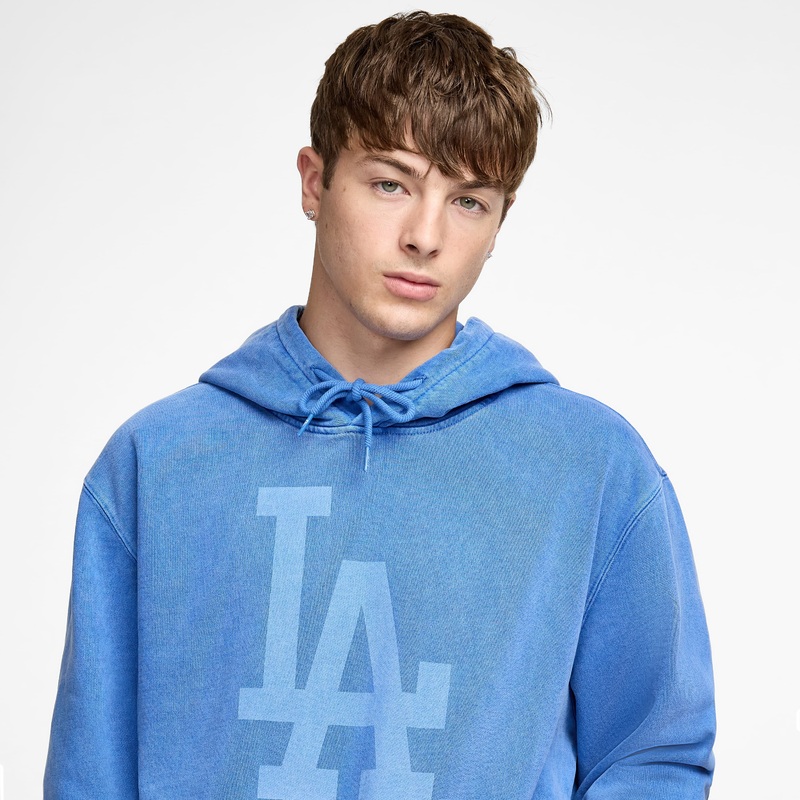 Los Angeles Dodgers Pigment Logo Blue Quartz Hoodie XS