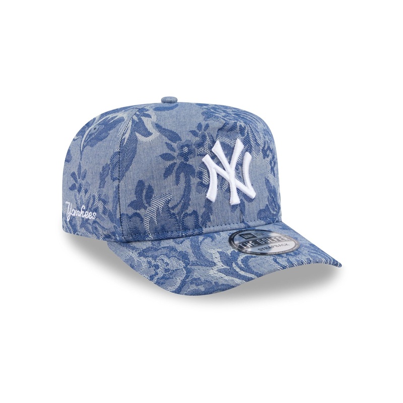 New York Yankees Denim Jacquard Golfer Hat One Size