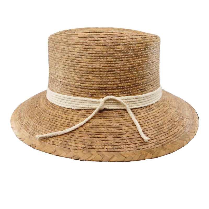 Palm Bucket Hat with Rope Band – Peter Grimm Headwear Burnt Palm M/L (58 cm)