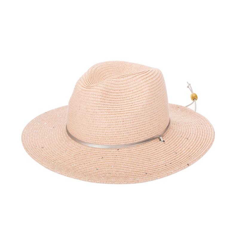 Petite Safari Hat with Sequin Accent – San Diego Hat Pink Small (54 CM)