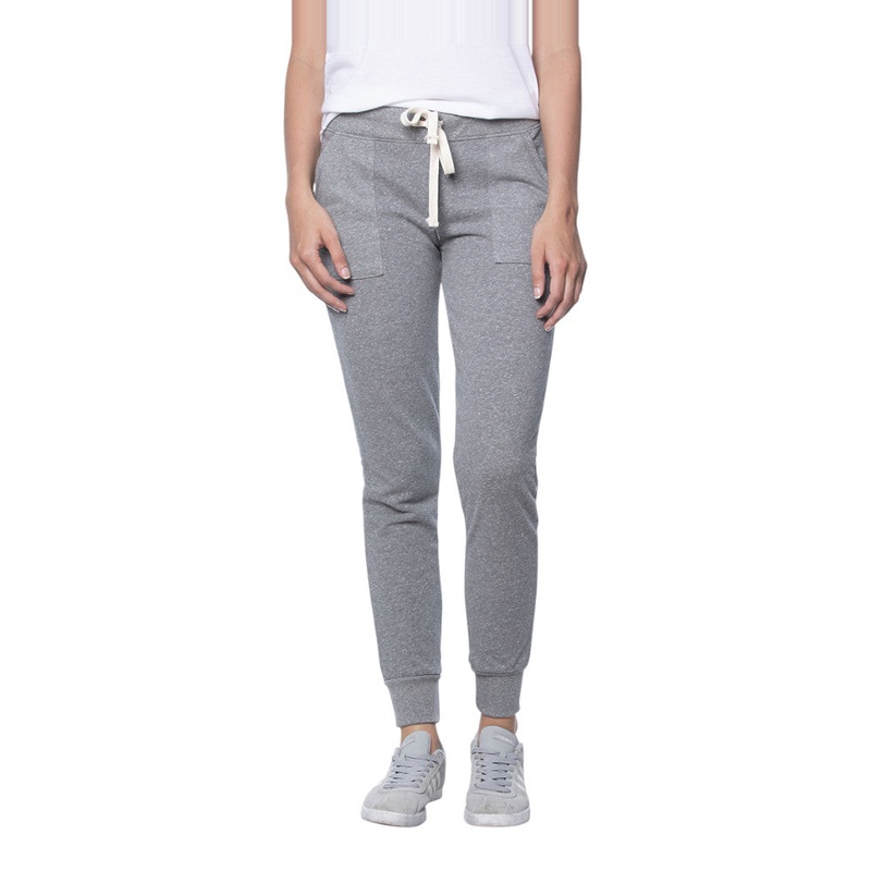 Royal Apparel 40017 Women’s Triblend French Terry Jogger Pants Made in USA Tri Vintage Grey XS