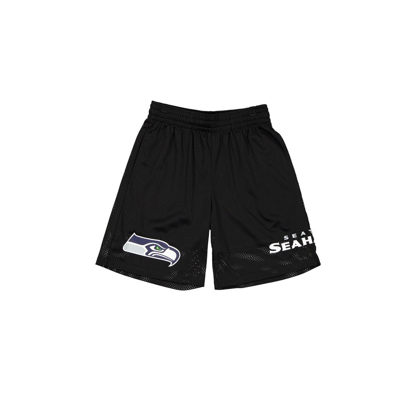 Seattle Seahawks Mesh Black Shorts S