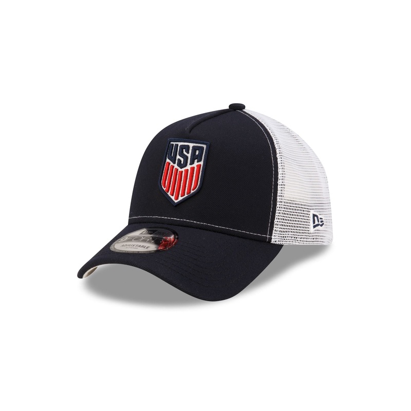 U.S. Soccer Men’s National Team Navy 9FORTY A-Frame Trucker Hat One Size
