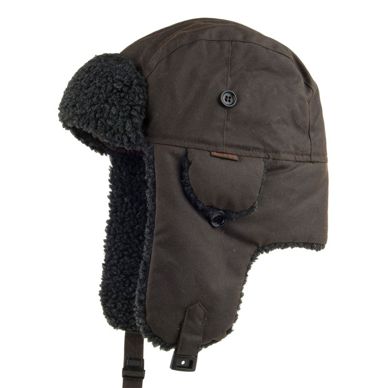 Barbour Hats Fleece Lined Trapper Hat – Olive S