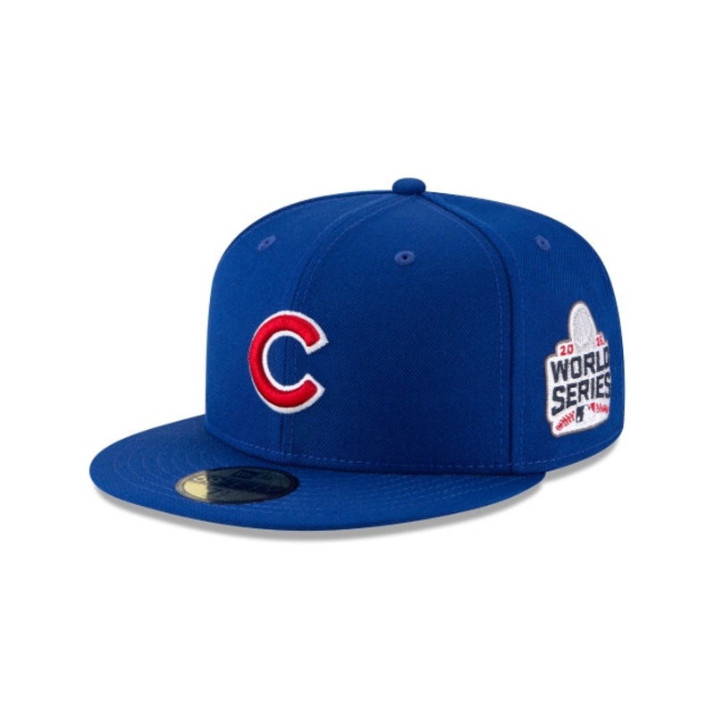 Chicago Cubs World Series Side Patch 59FIFTY Fitted Hat 6 7/8