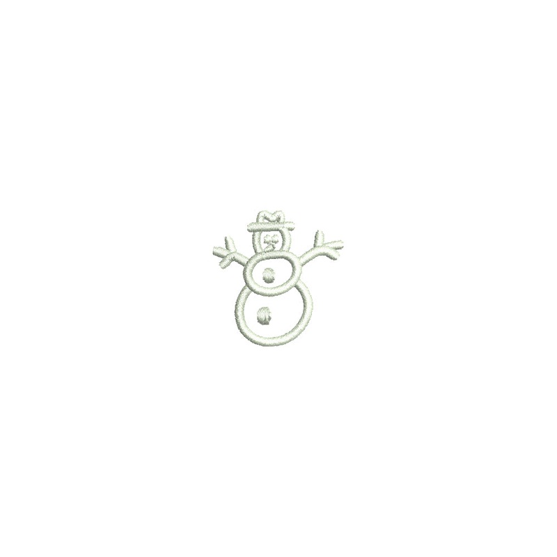 Christmas Snowman Outline Default Title One Size