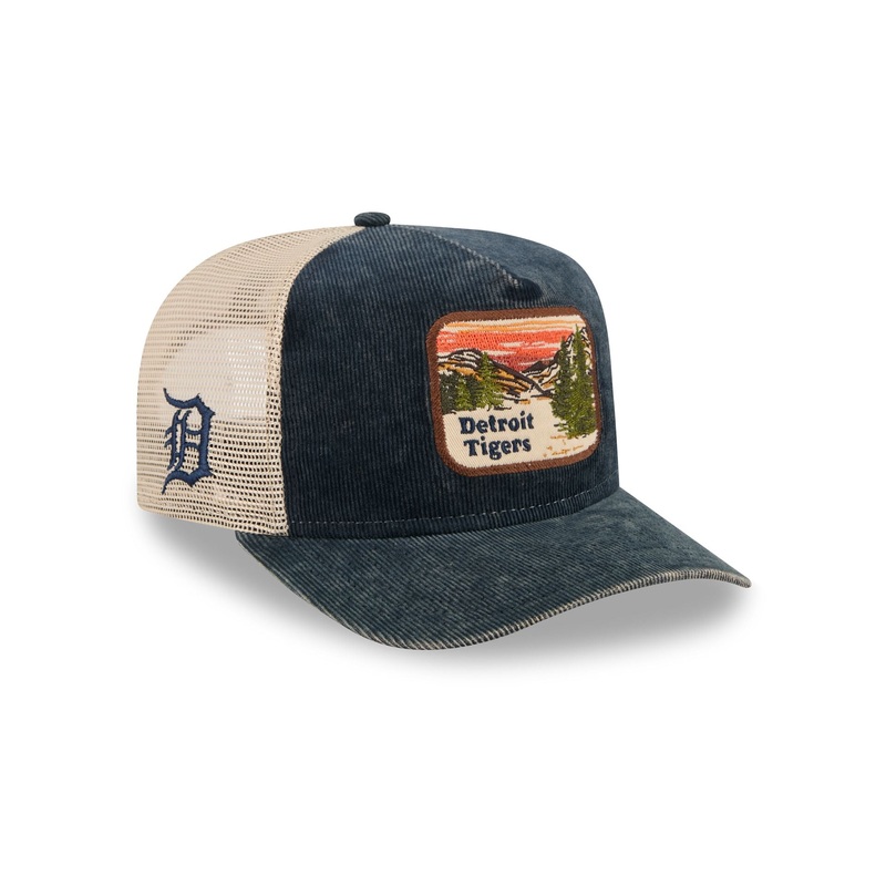 Detroit Tigers Vintage Landscape 9FIFTY A-Frame Trucker Hat One Size
